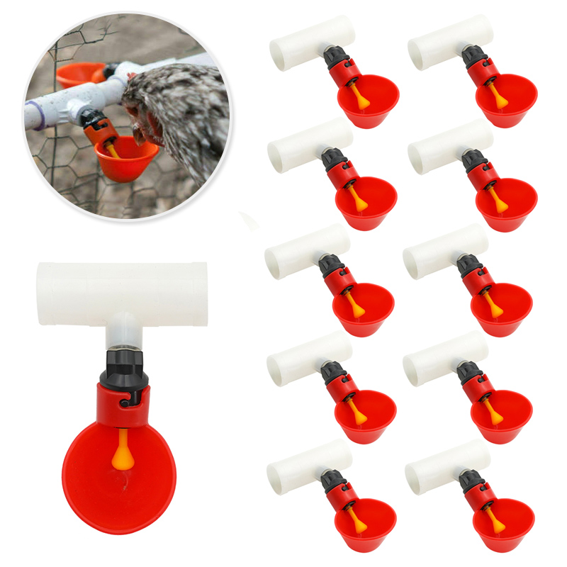 Chicken Nipple Drinker - 10 pezzi automatico per pollo, quaglie,