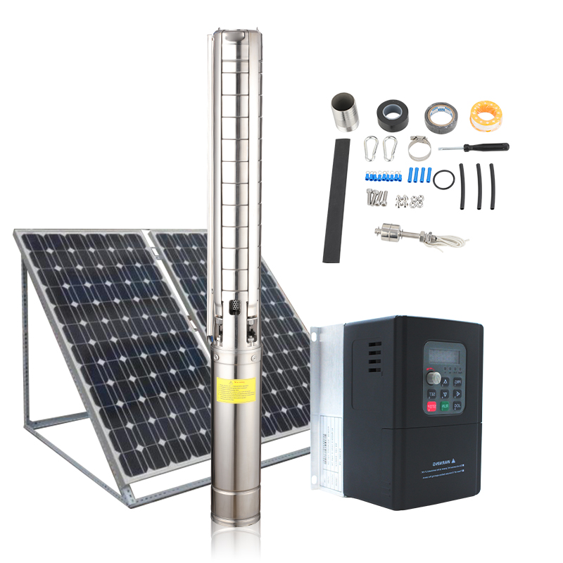 Agriculture Farming Systems - Pompa Solare Sommergibile 4HSA4-240-5.5 7.5HP AC
